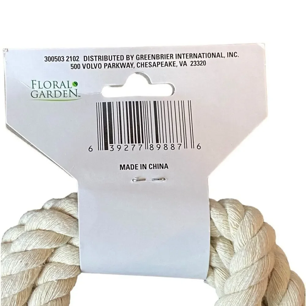 Floral Garden Decorative Nautical Rope - 6.8 Feet - Picture 3 of 5
